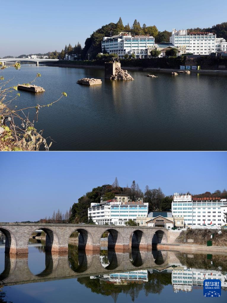 安徽黄山：明代镇海桥修缮工程通过竣工验收